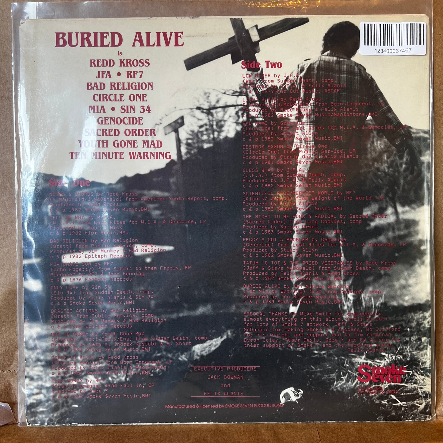 Used Vinyl: V/A - "Buried Alive (The Best From Smoke 7 Records 1981-1983)" LP (1987 Press)