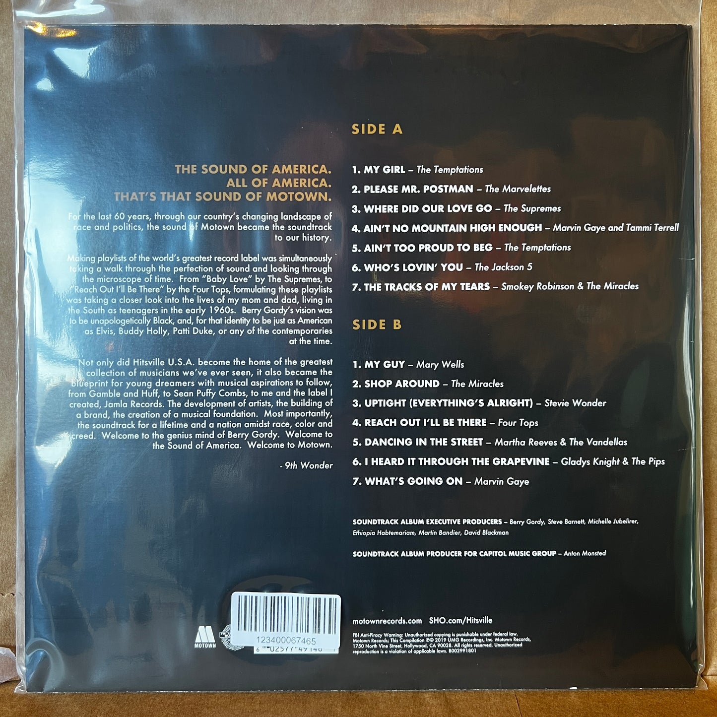 Used Vinyl: V/A - "Hitsville: The Making Of Motown (Original Motion Picture Soundtrack)" LP (2019 Press)