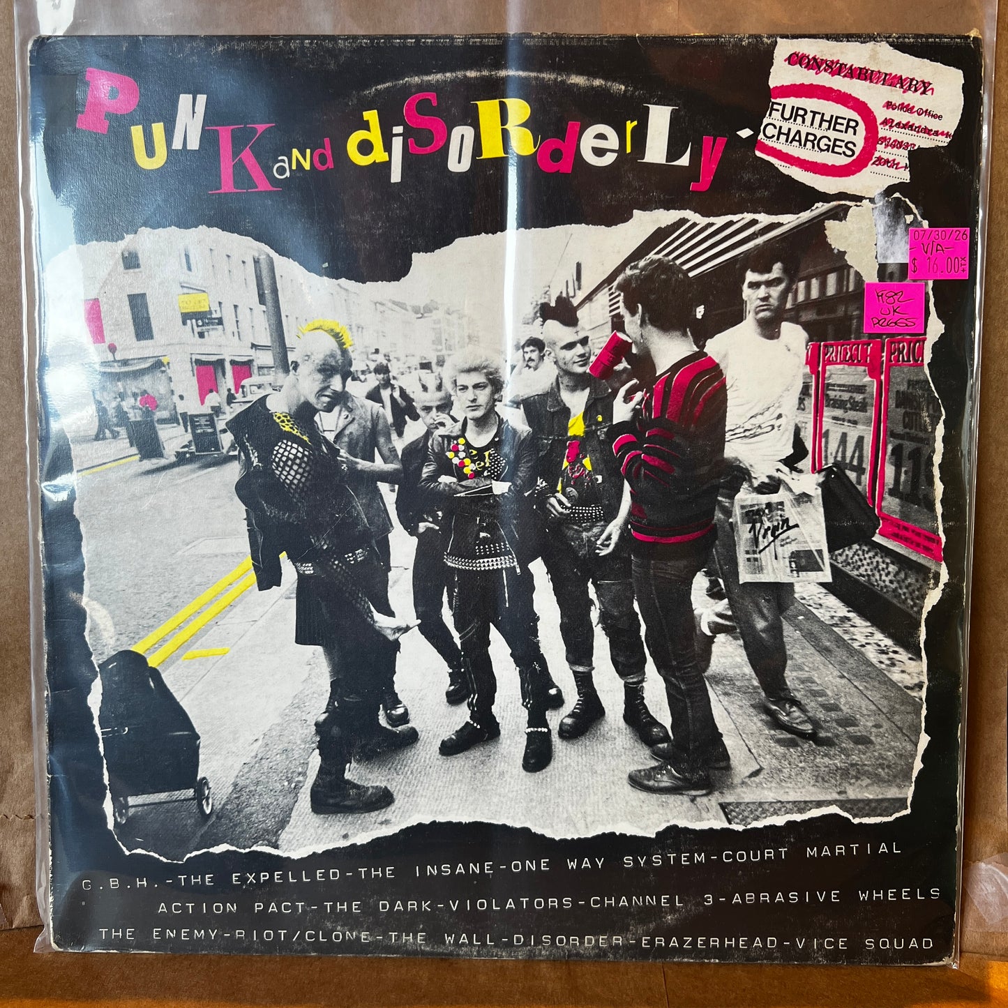 Used Vinyl: V/A - "Punk And Disorderly - Further Charges" LP (1982 UK Press)