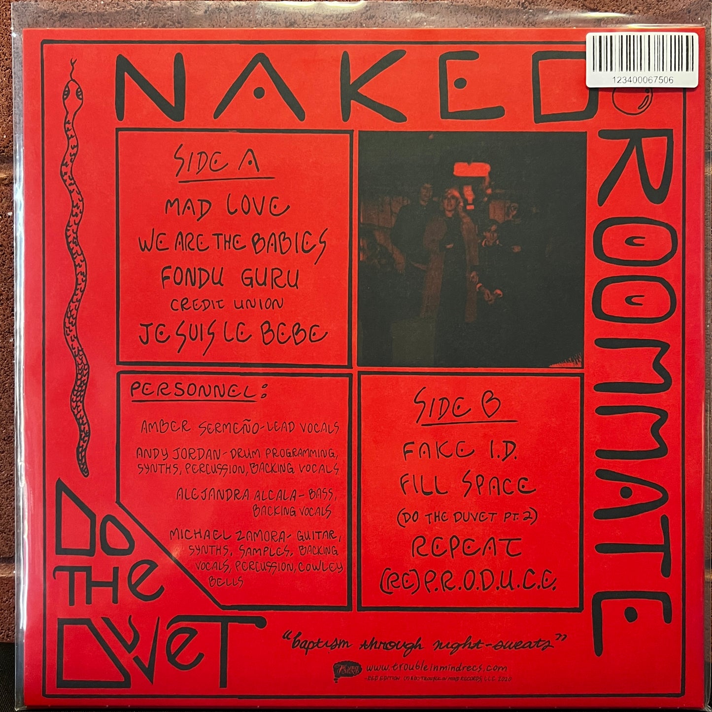 Used Vinyl: Naked Roommate "Do The Duvet" LP (2020 Press - Red Vinyl)