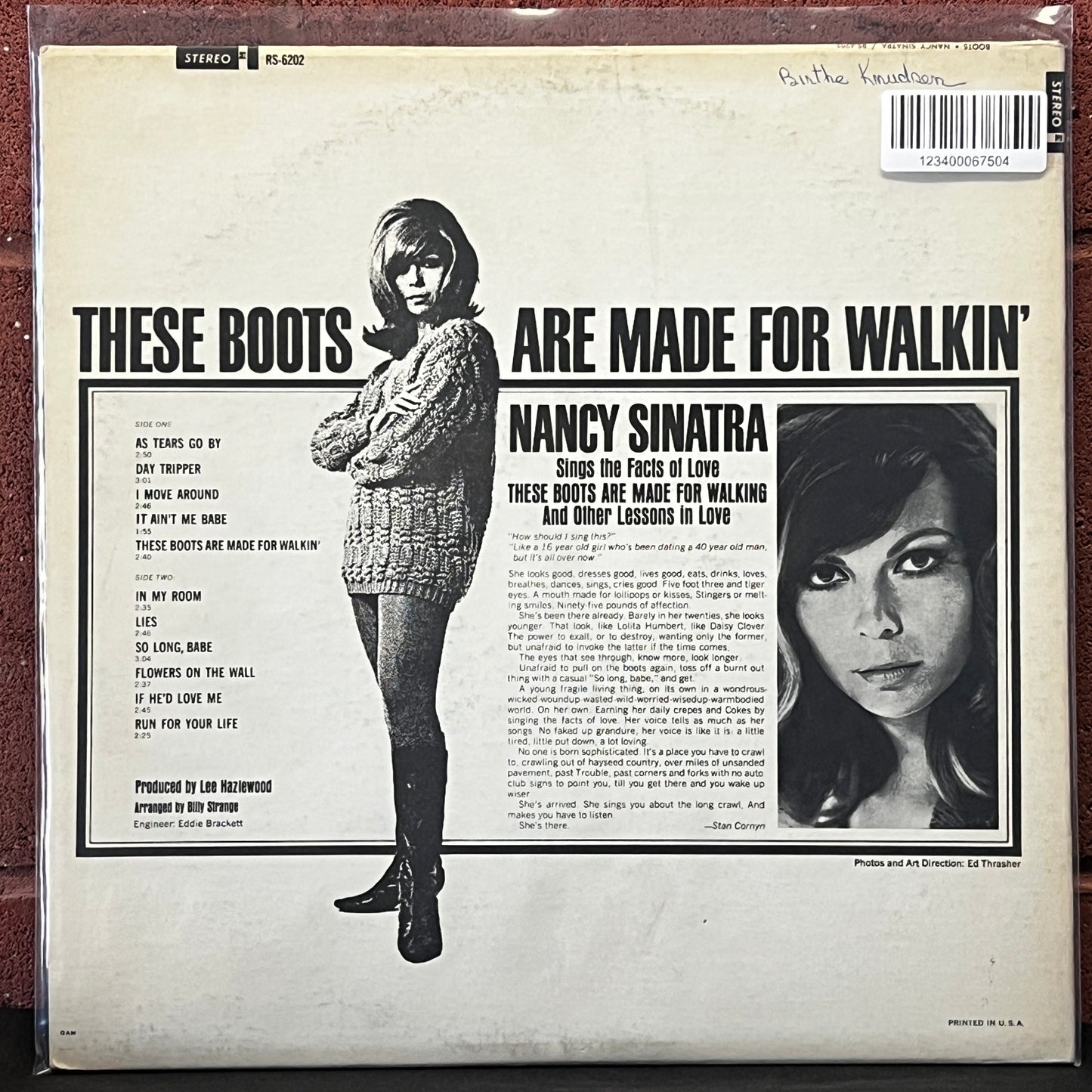 Used Vinyl: Nancy Sinatra "Boots" LP (1966 Press)