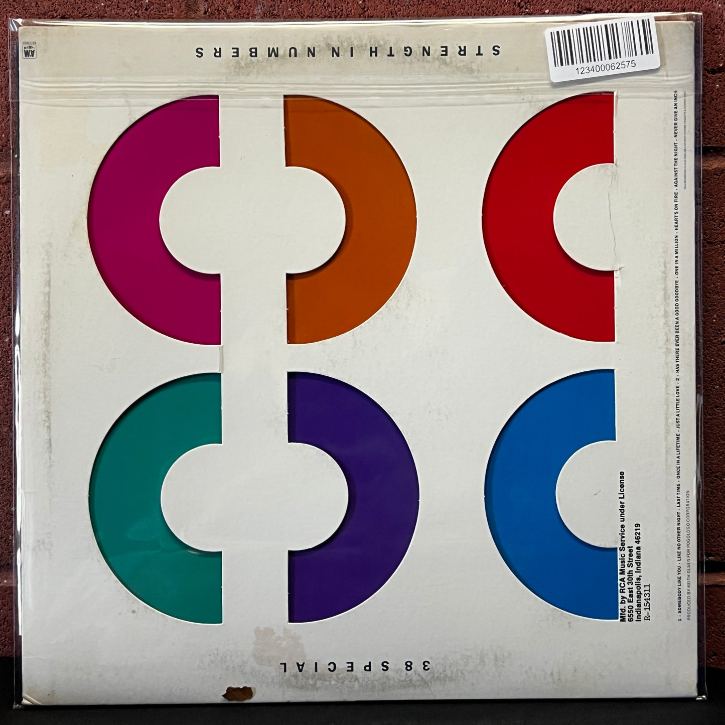 Used Vinyl: 38 Special "Strength In Numbers" LP (Die Cut Cover)