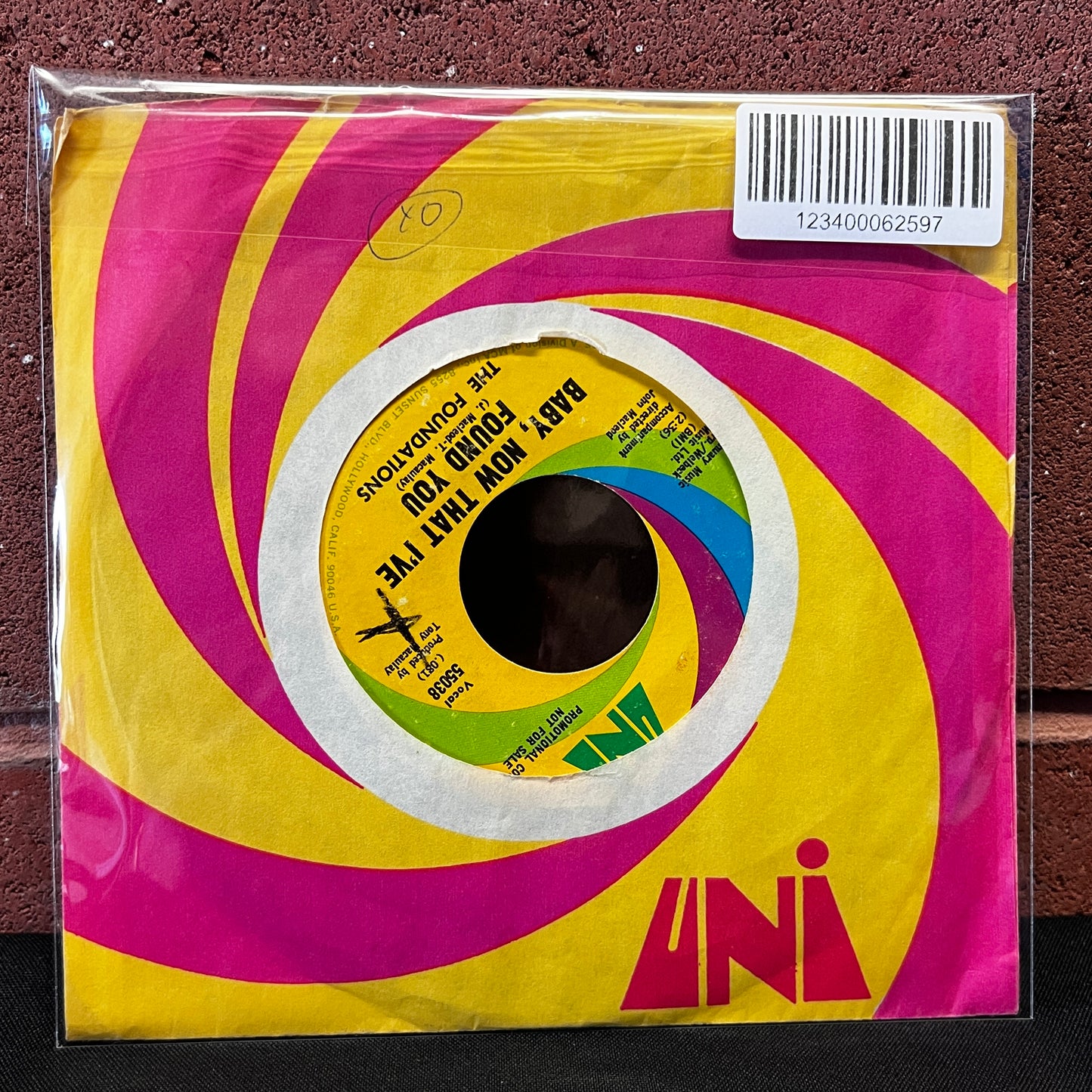 Used Vinyl: Foundations "Baby Now That I've Found You" 7" (Promo)