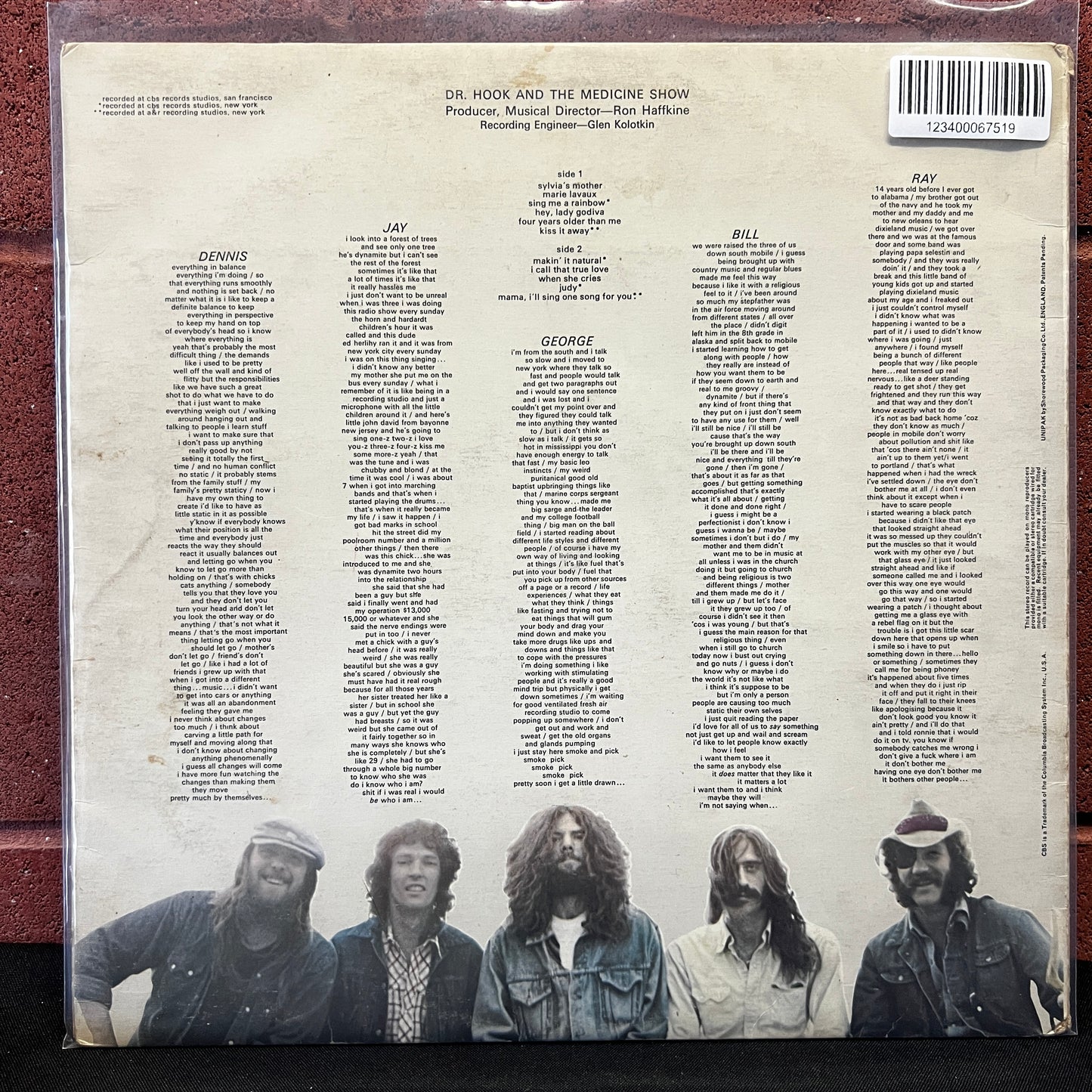 Used Vinyl: Doctor Hook And The Medicine Show "Doctor Hook" LP (1972 UK Press)