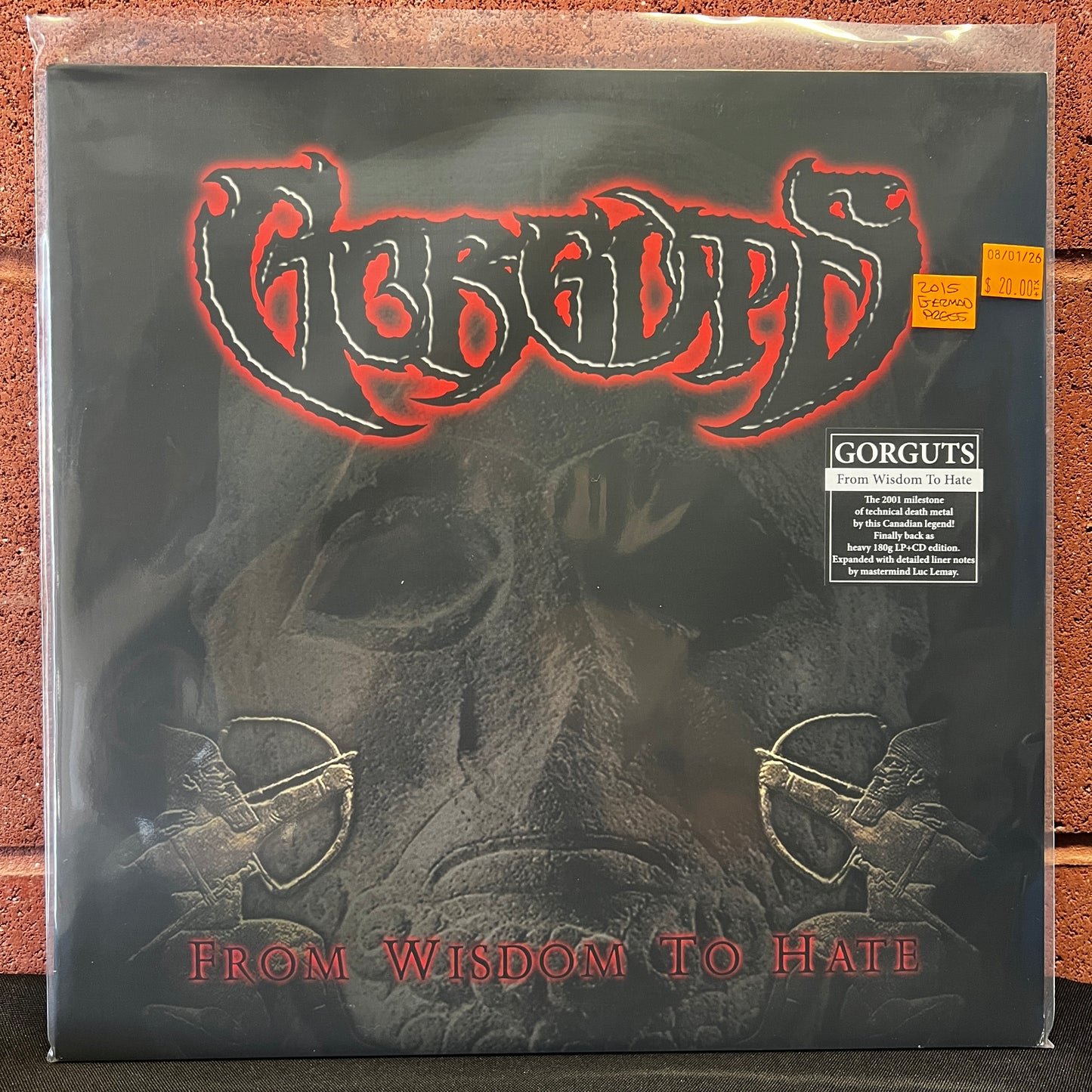 Used Vinyl: Gorguts "From Wisdom To Hate" LP (2015 German Press)