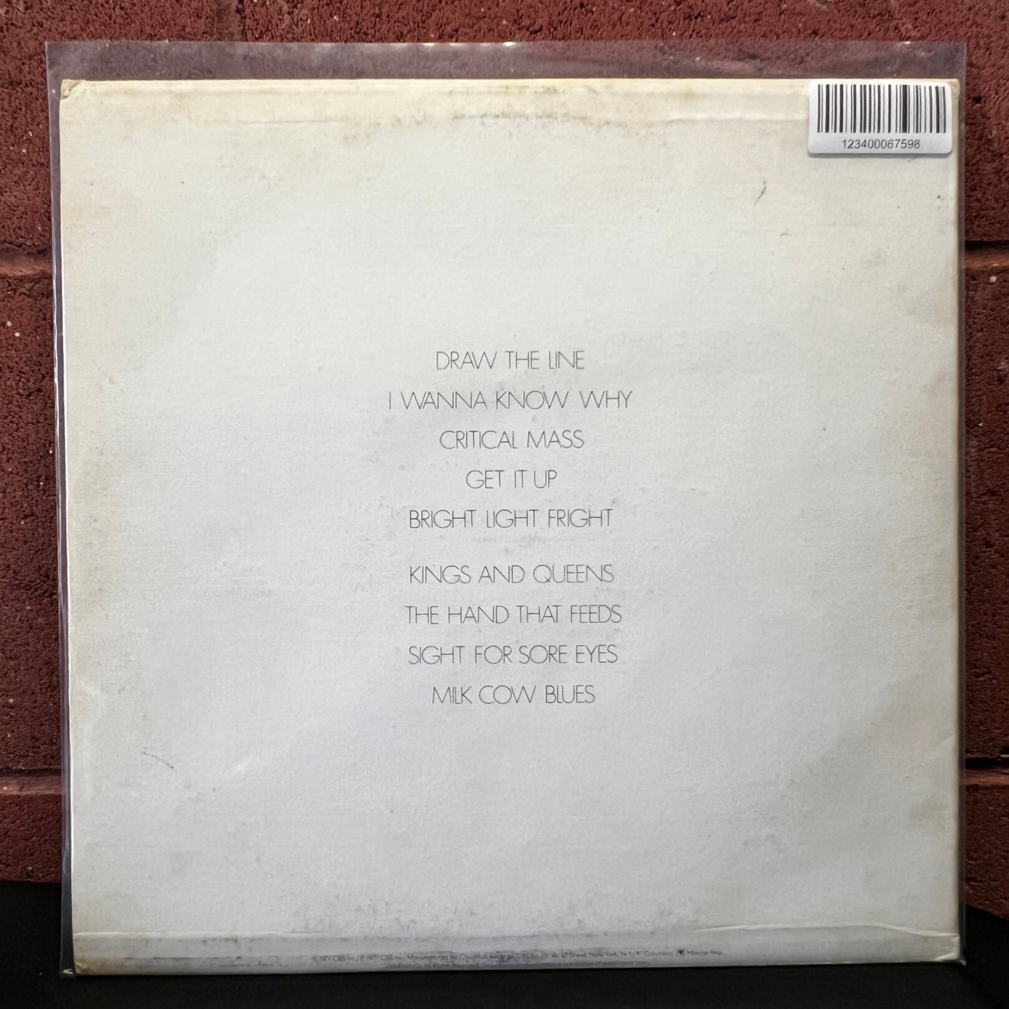 Used Vinyl: Aerosmith "Draw The Line" LP (1977 Press)