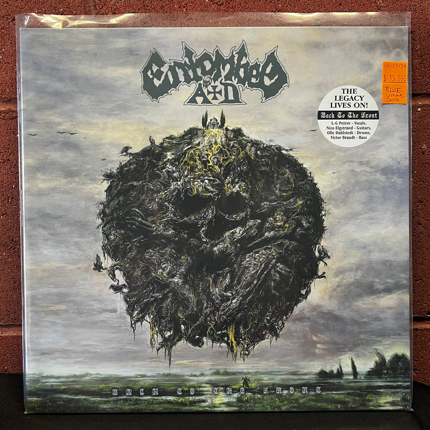 Used Vinyl: Entombed A.D. "Back To The Front" LP (2014 Press - Blue Vinyl)
