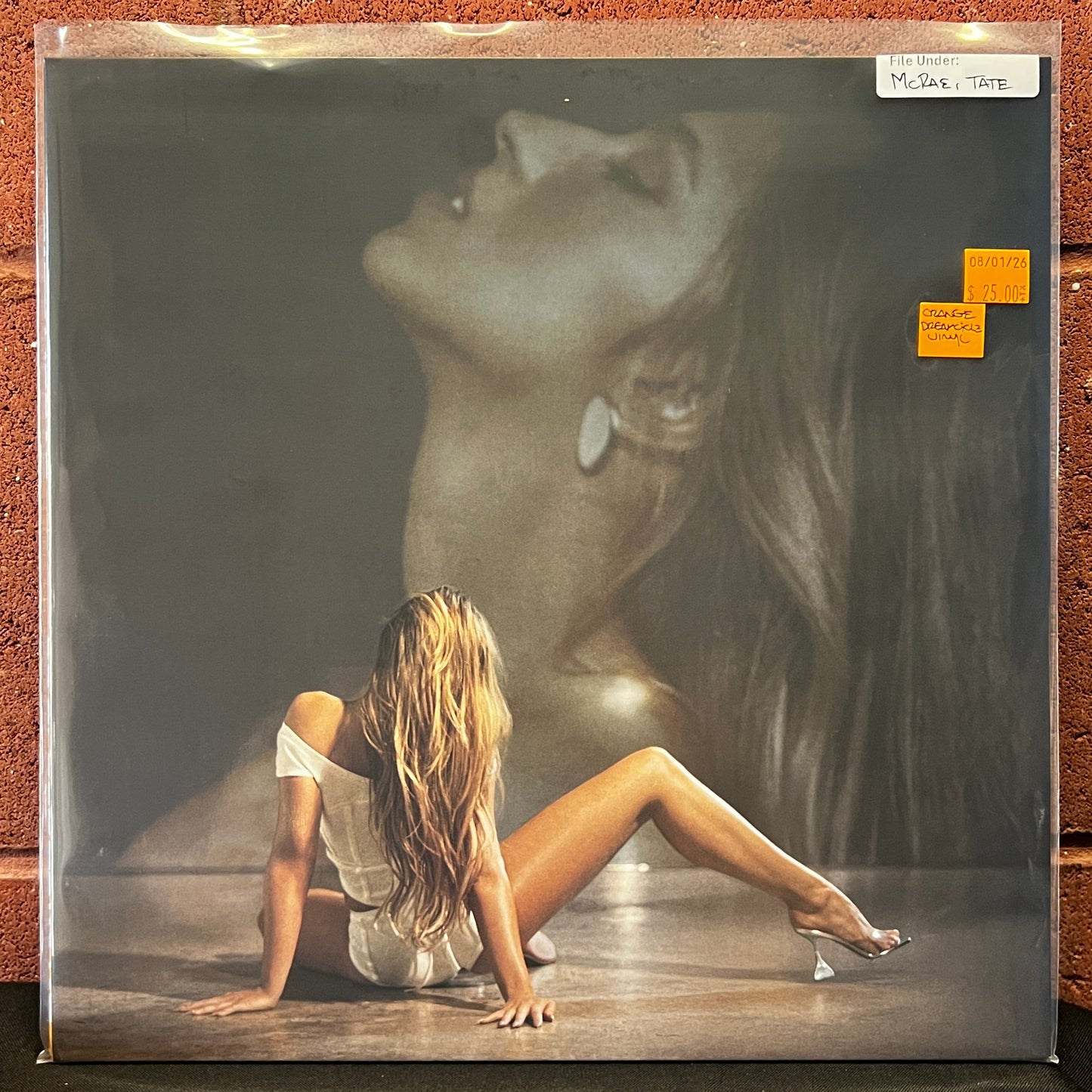 Used Vinyl: Tate McRae "So Close To What" LP (2025 Press - Orange Dreamcicle Vinyl)