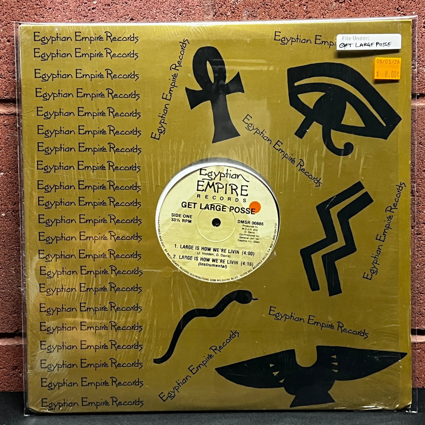 Used Vinyl: Get Large Posse "Large Is How We're Livin" 12" Single