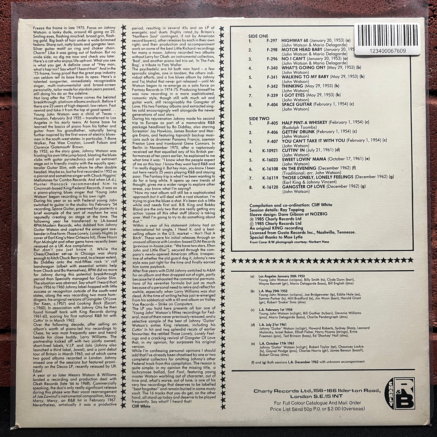 Used Vinyl: Johnny Guitar Watson ‎"I Heard That!" LP (1985 UK Press)