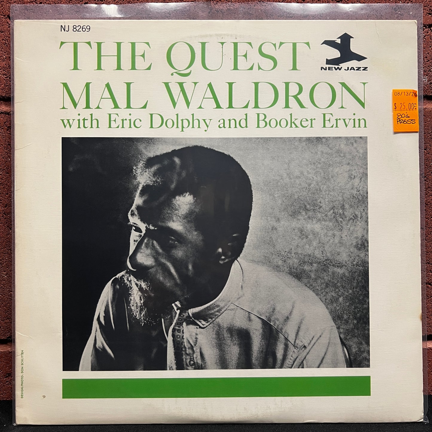 Used Vinyl: Mal Waldron w/Eric Dolphy & Booker Ervin ‎"The Quest" LP (1980's Press)