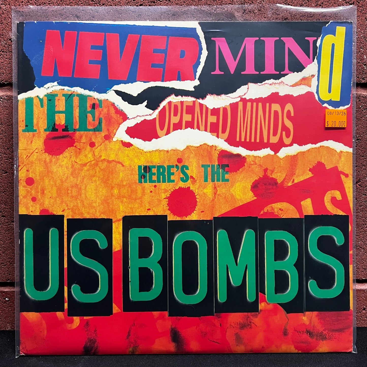 Used Vinyl: U.S. Bombs "Never Mind The Opened Minds Here's The US Bombs" LP (1997 Press)