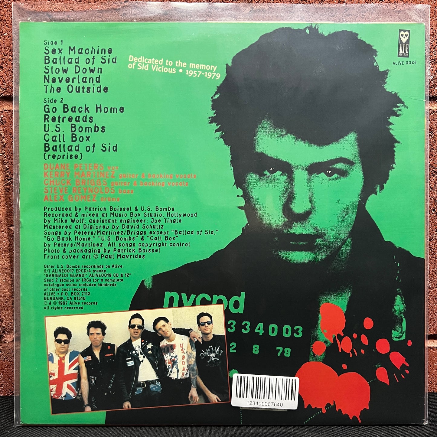 Used Vinyl: U.S. Bombs "Never Mind The Opened Minds Here's The US Bombs" LP (1997 Press)