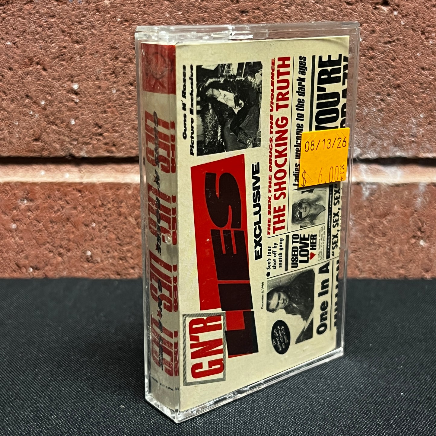 Used Cassette: Guns N' Roses "G N' R Lies" Tape