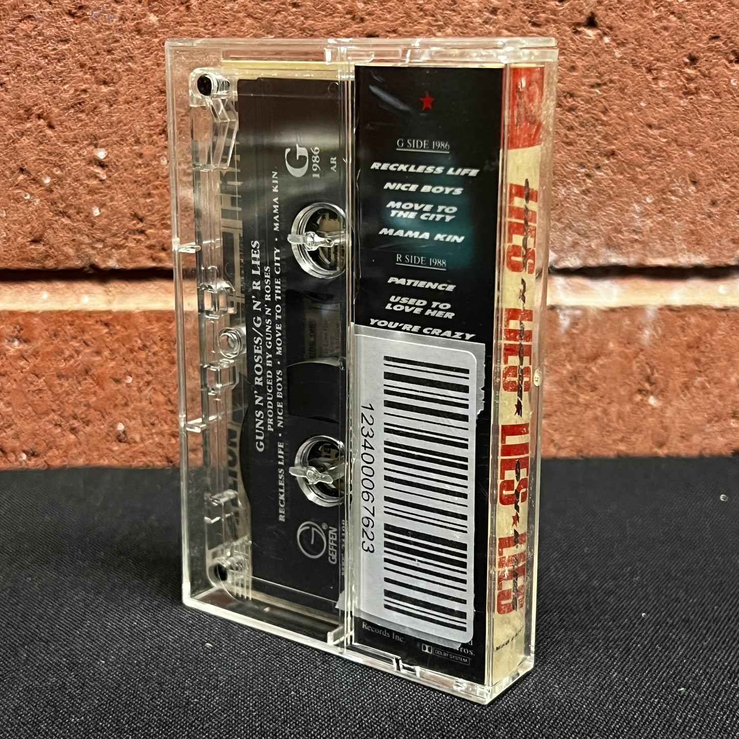 Used Cassette: Guns N' Roses "G N' R Lies" Tape