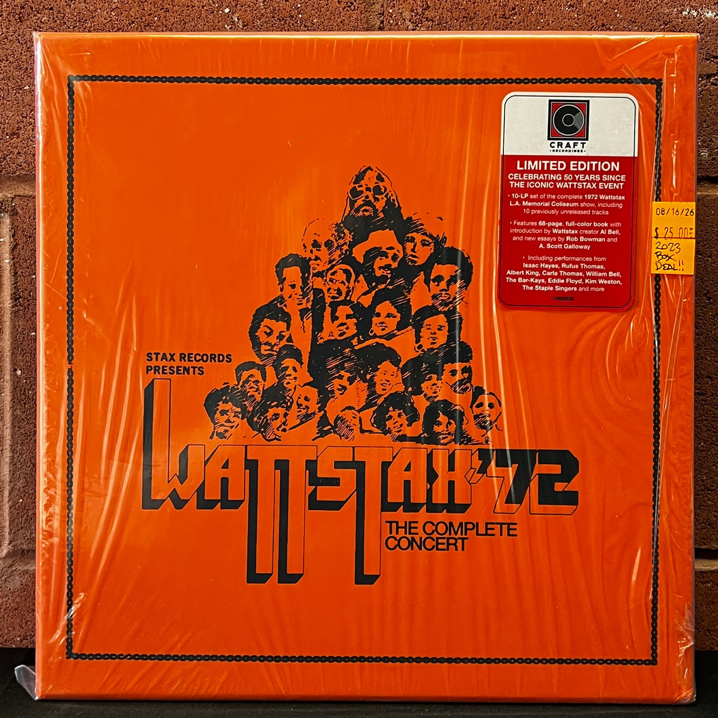 Used Vinyl: Various ‎"Wattstax ‘72 The Complete Concert" 10xLP Box Set (2023 Press)
