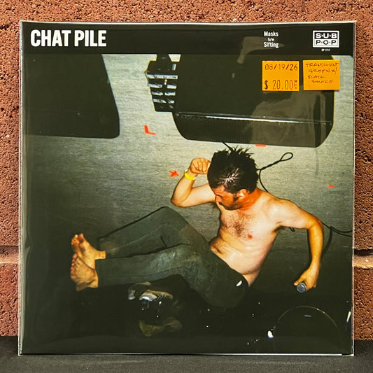 Used Vinyl: Chat Pile "Masks b/w Sifting" 7" (Translucent Green with Black Smoke vinyl)