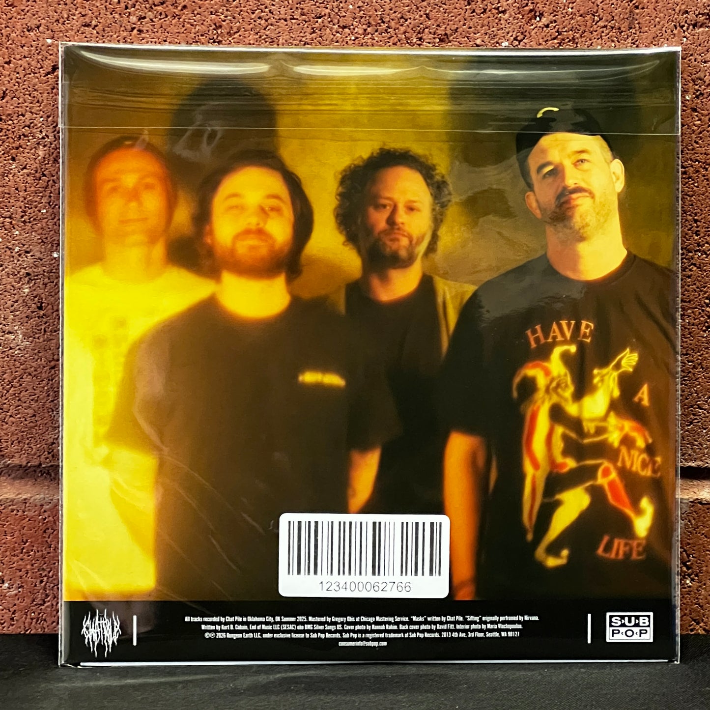 Used Vinyl: Chat Pile "Masks b/w Sifting" 7" (Translucent Green with Black Smoke vinyl)