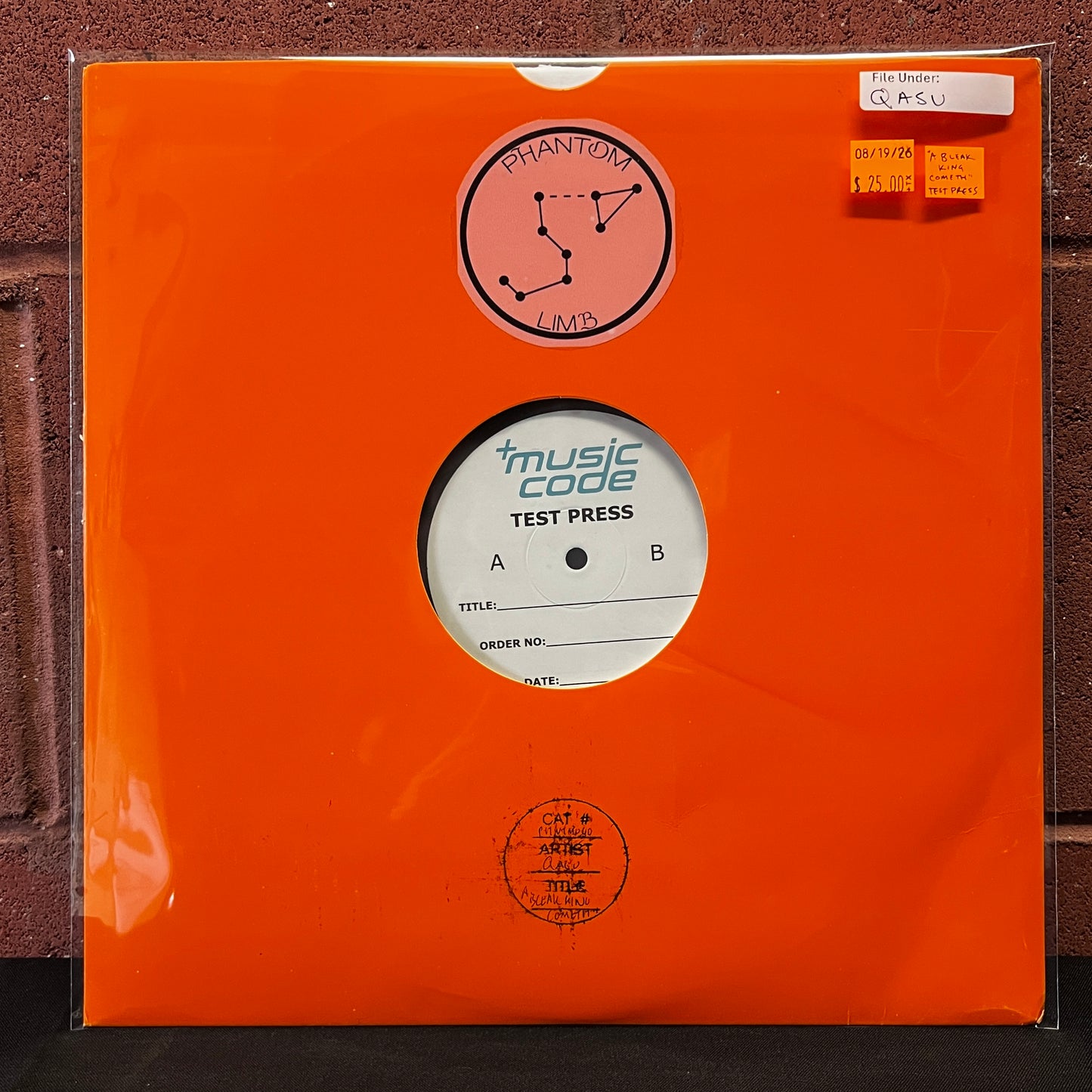 Used Vinyl: Qasu "A Bleak King Cometh" LP (Test Pressing)