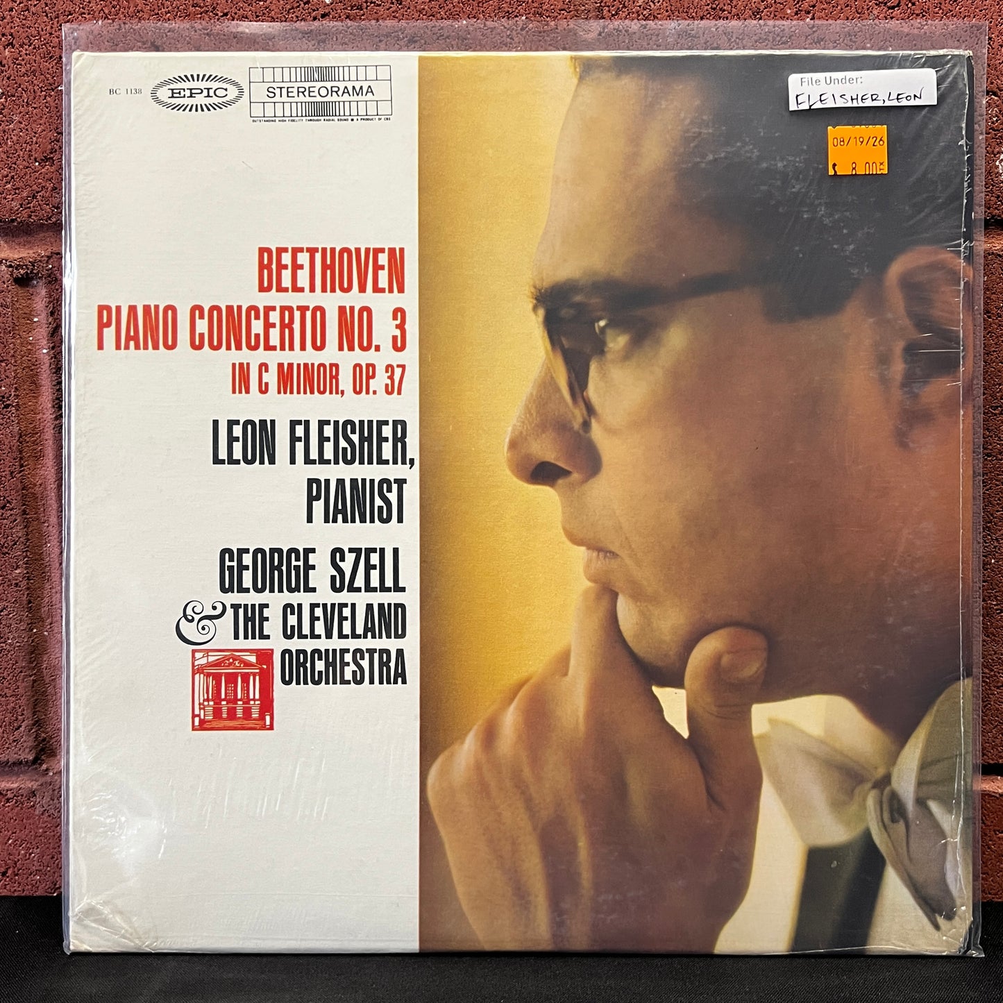 Used Vinyl: Leon Fleisher, George Szell and the Cleveland Orchestra "Beethoven Piano Concerto No. 3 in C Minor" LP (Stereo)