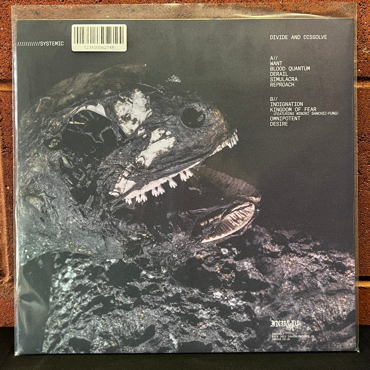 Used Vinyl: Divide and Dissolve "Systemic" LP (Curacao Blue vinyl)