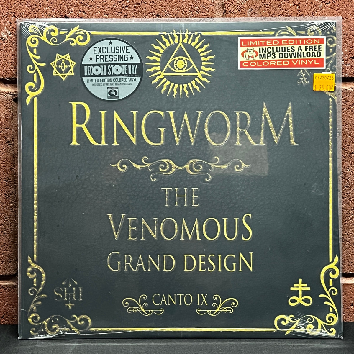 Used Vinyl: Ringworm "The Venomous Grand Design" LP (2012 Press - Color Vinyl - Sealed)