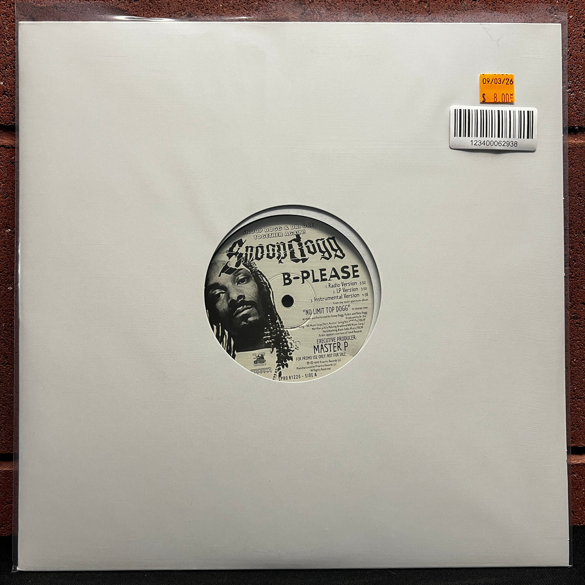 Used Vinyl: Snoop Dogg "B-Please" 12" Single (Promo)
