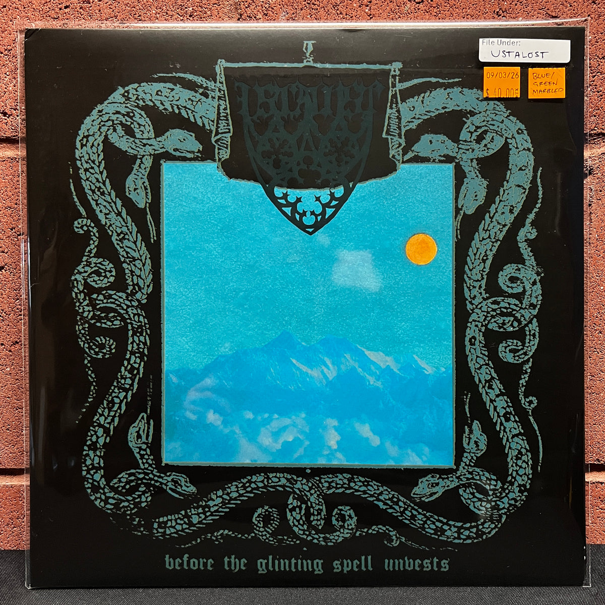 Used Vinyl: Ustalost "Before the Glinting Spell Unvests" LP (Blue/Green marbled vinyl)