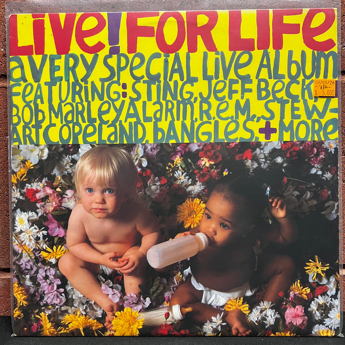 Used Vinyl:  V/A - "Live! For Life" LP (1986 Press)