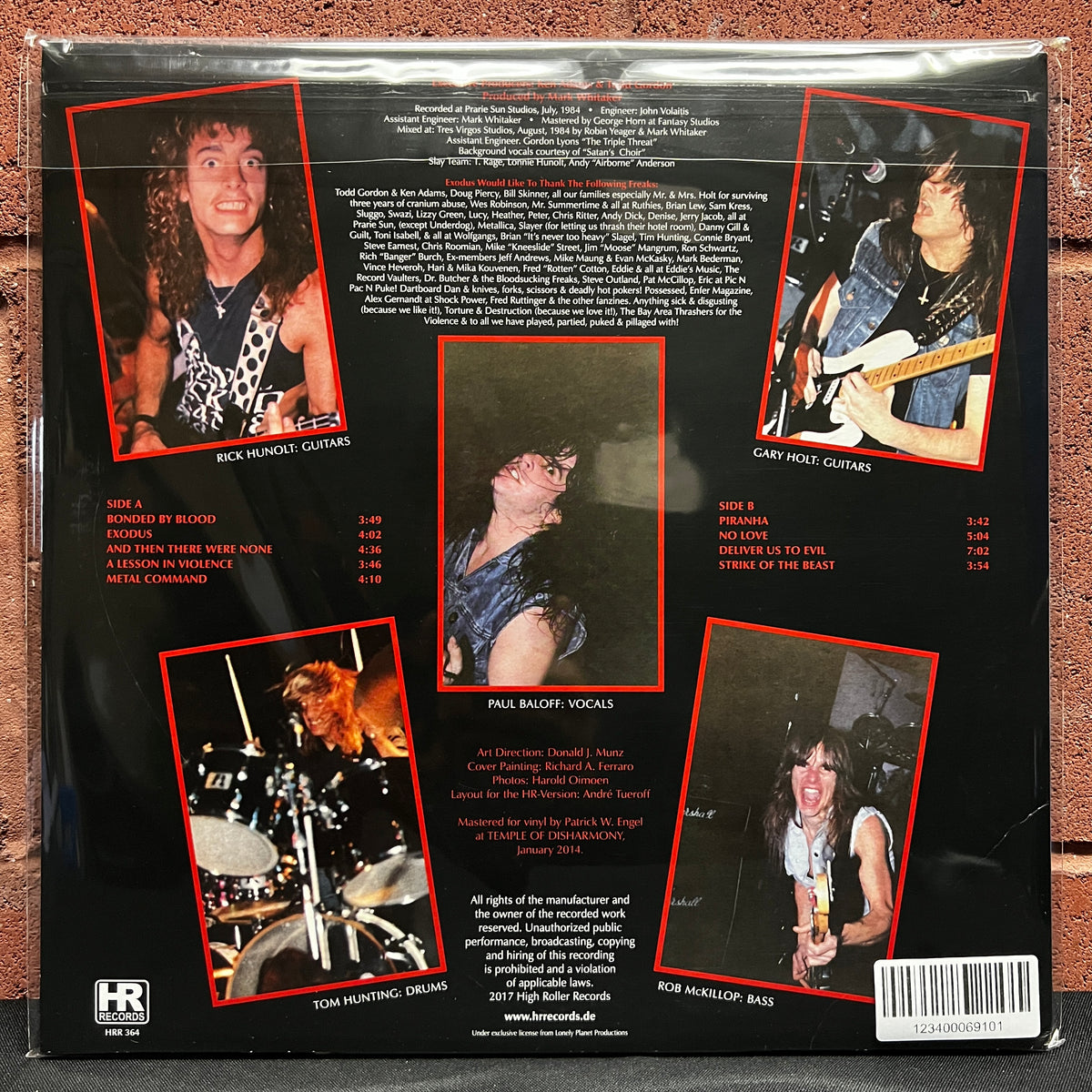 Used Vinyl: Exodus "Bonded By Blood" LP (2017 Press - Gold Vinyl)