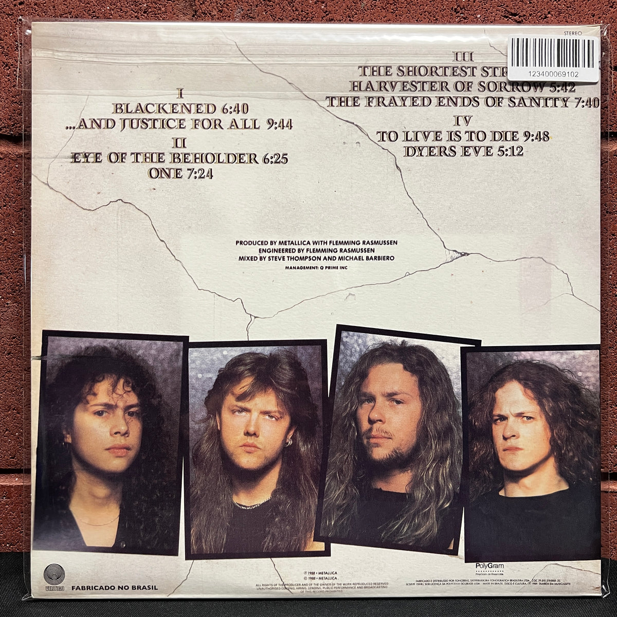 Used Vinyl: Metallica "...And Justice For All" 2xLP (Clear Vinyl)