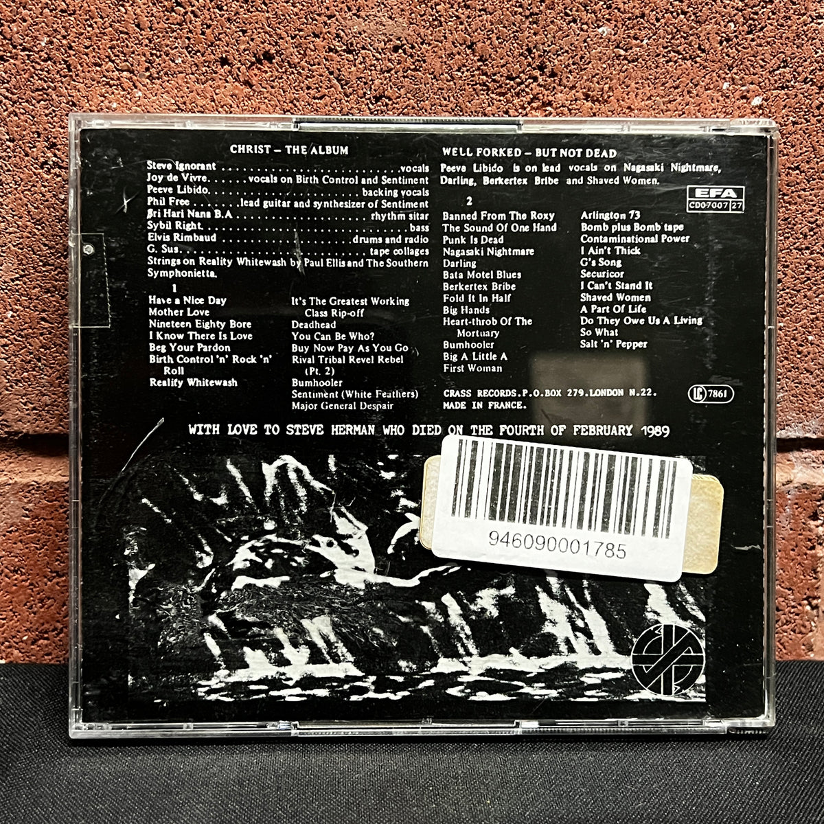 Used CD: Crass "Christ The Album" 2xCD (2003 UK Press)