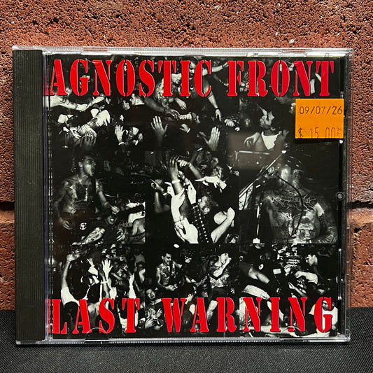 Used CD: Agnostic Front "Last Warning" CD