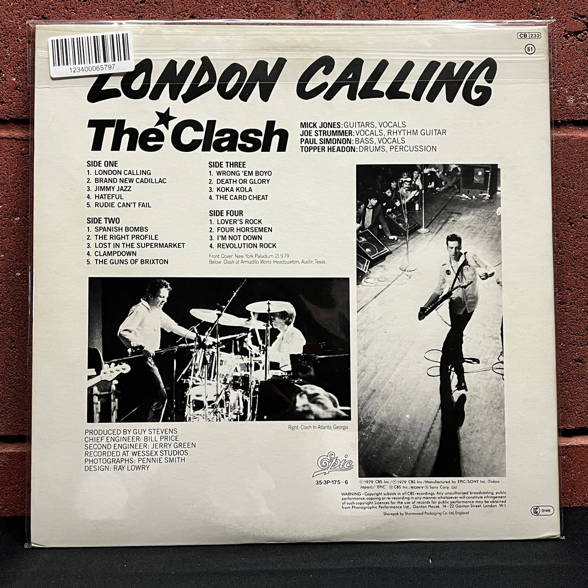 Used Vinyl: The Clash "London Calling" 2xLP (1979 Japanese Press)