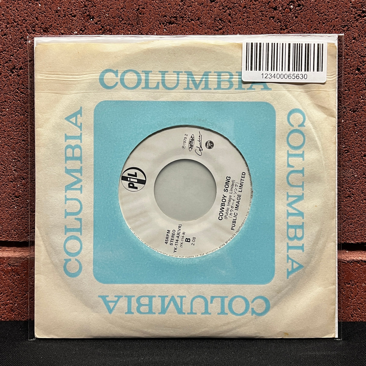 Used Vinyl: Public Image Ltd "Public Image / Cowboy Song" 7" (1979 Japanese Issue)