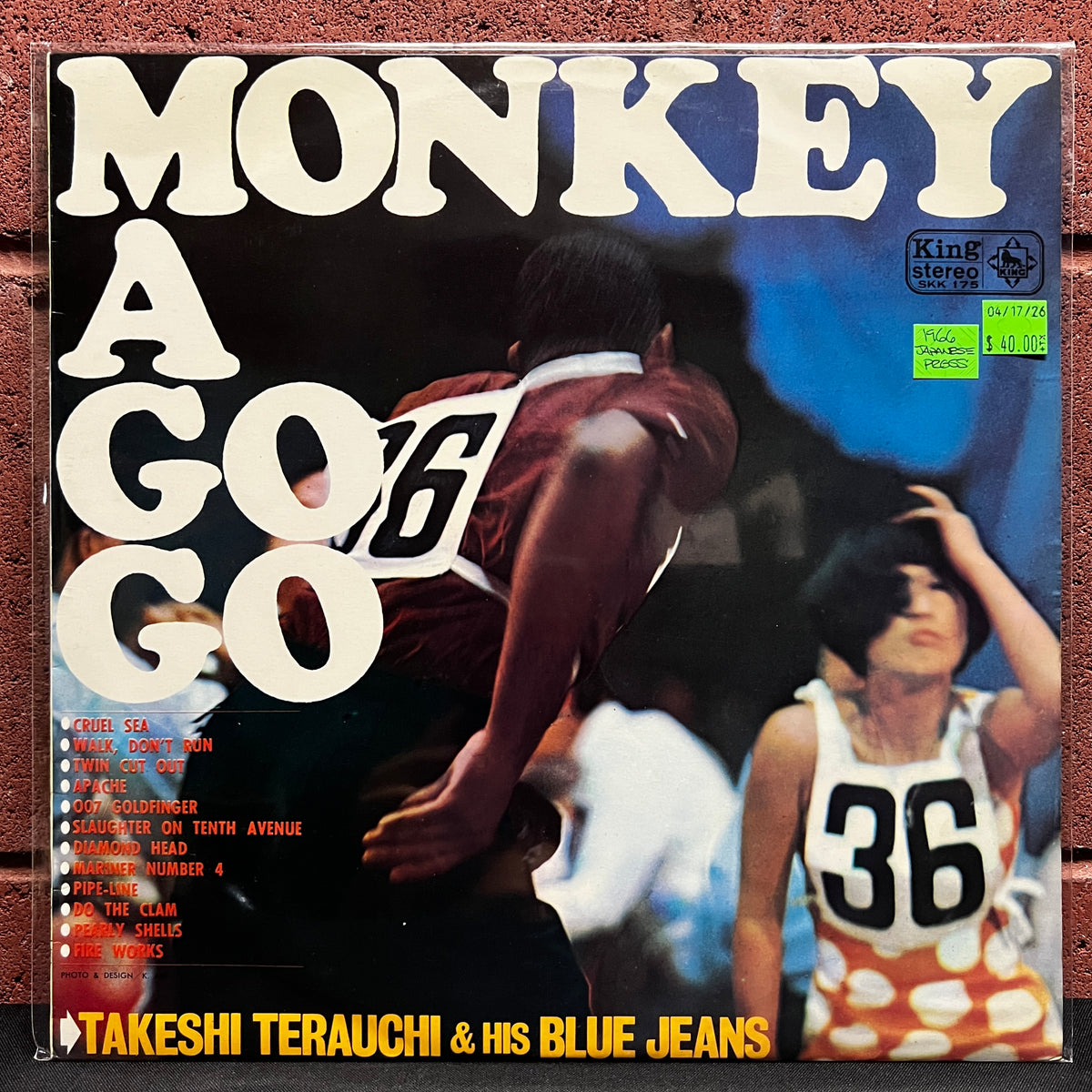 Used Vinyl: Takeshi Terauchi & His Blue Jeans "Monkey A Go Go" LP (1966 Japanese Press)
