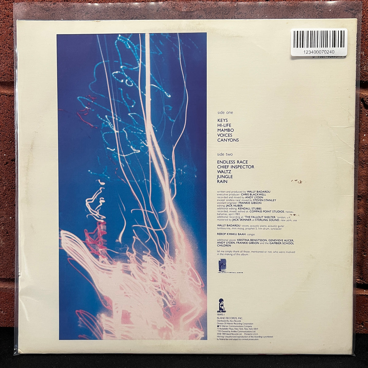 Used Vinyl: Wally Badarou ‎"Echoes" LP (1986 Press)