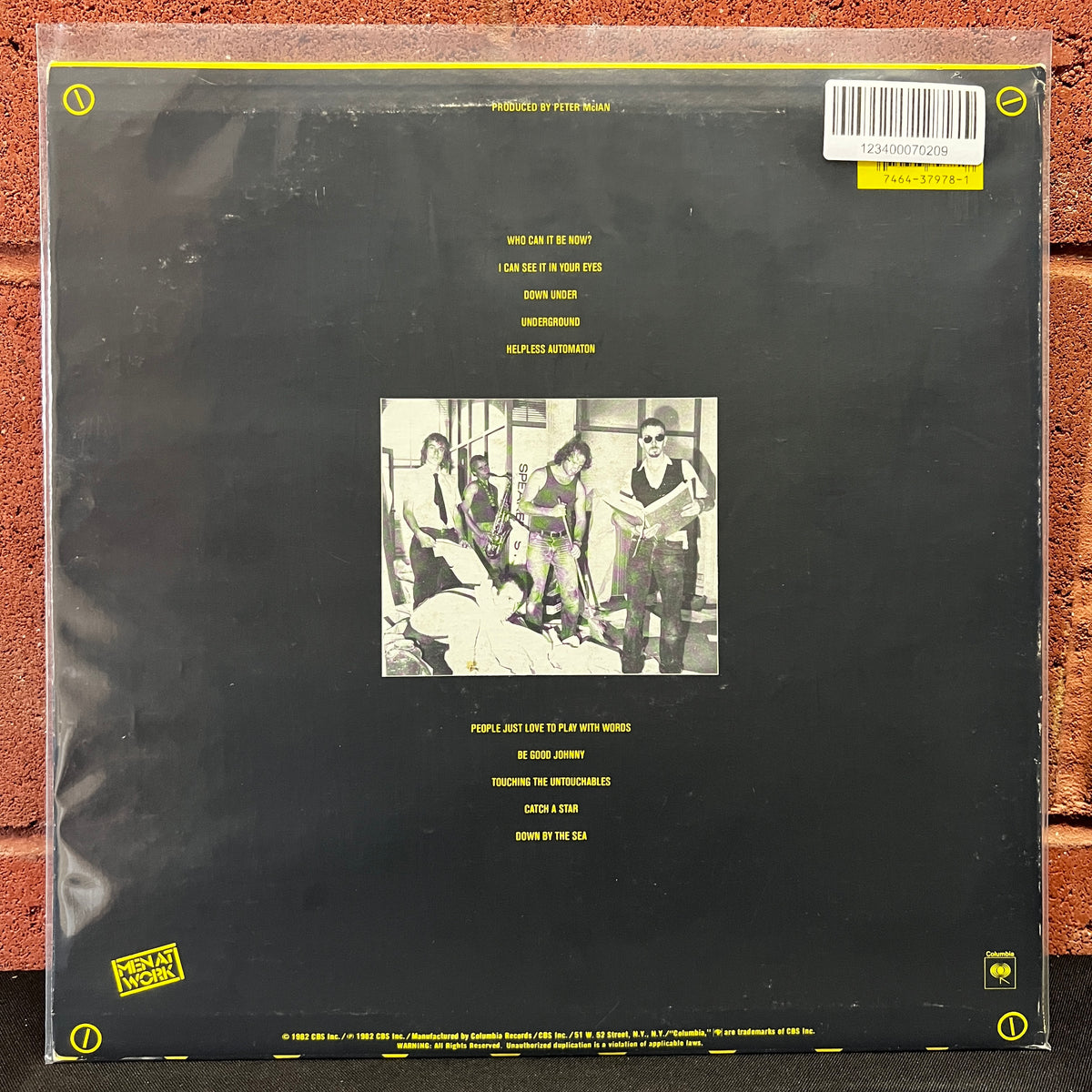 Used Vinyl: Men At Work "Business As Usual" LP (1982 Press)