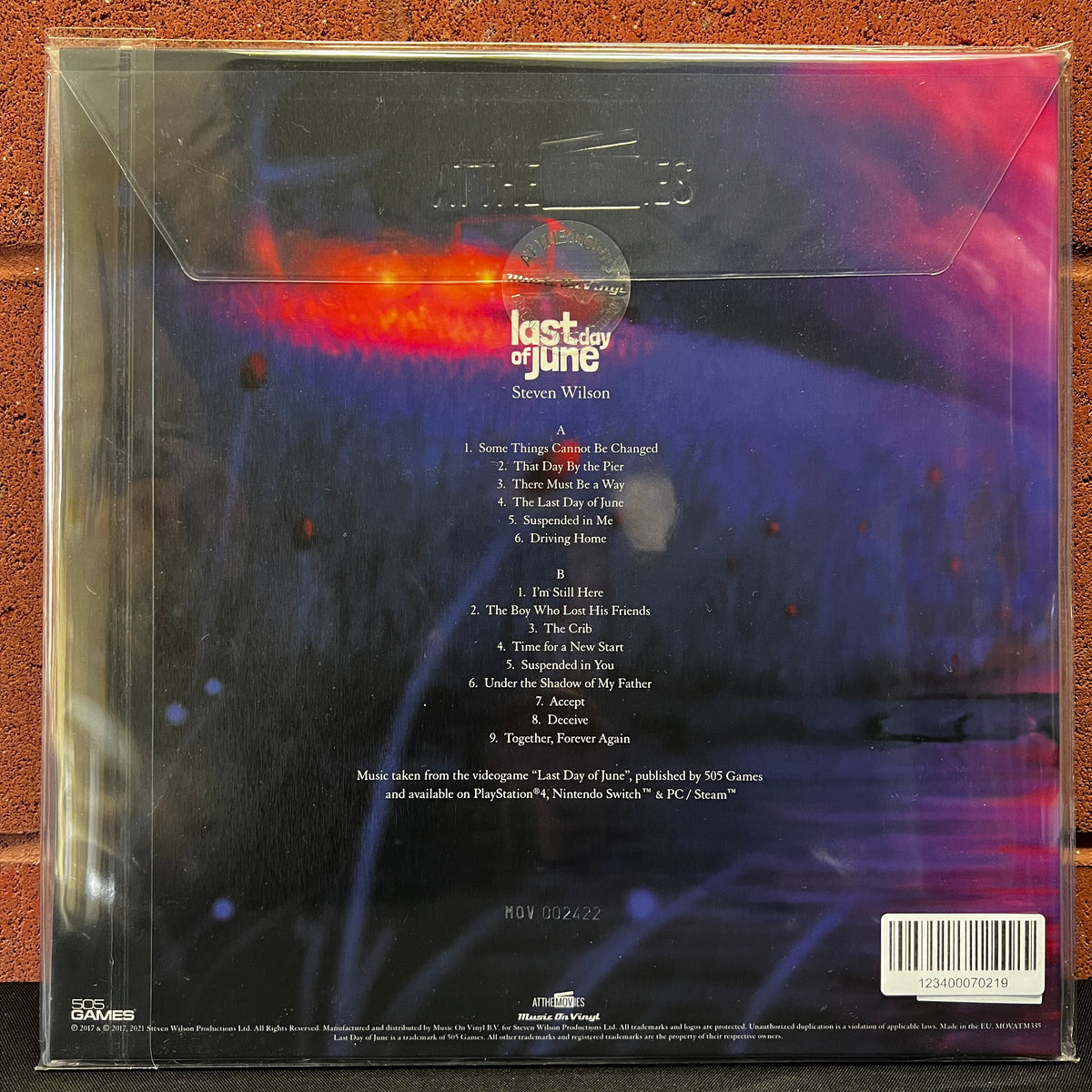 Used Vinyl: Steven Wilson ‎"Last Day Of June (Original Soundtrack)" LP (2021 Press - Blue Vinyl)
