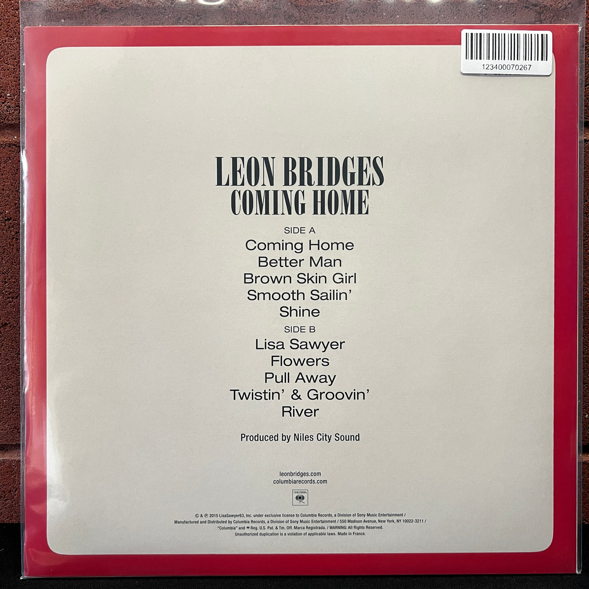 Used Vinyl: Leon Bridges "Coming Home" LP