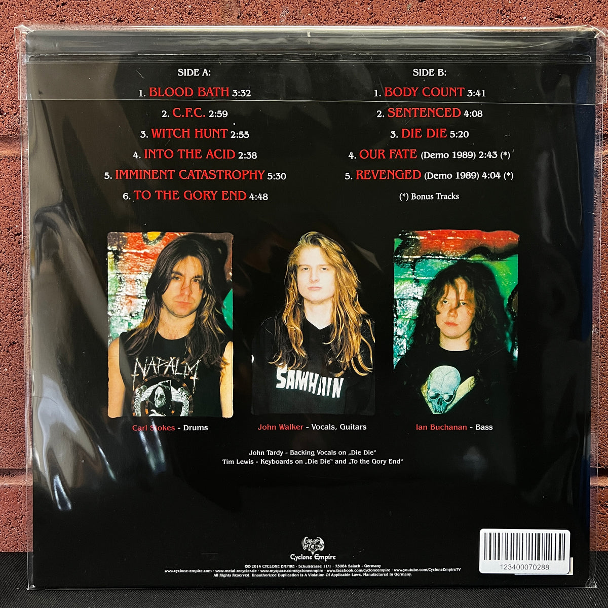 Used Vinyl: Cancer "To The Gory End" LP (2015 Press)