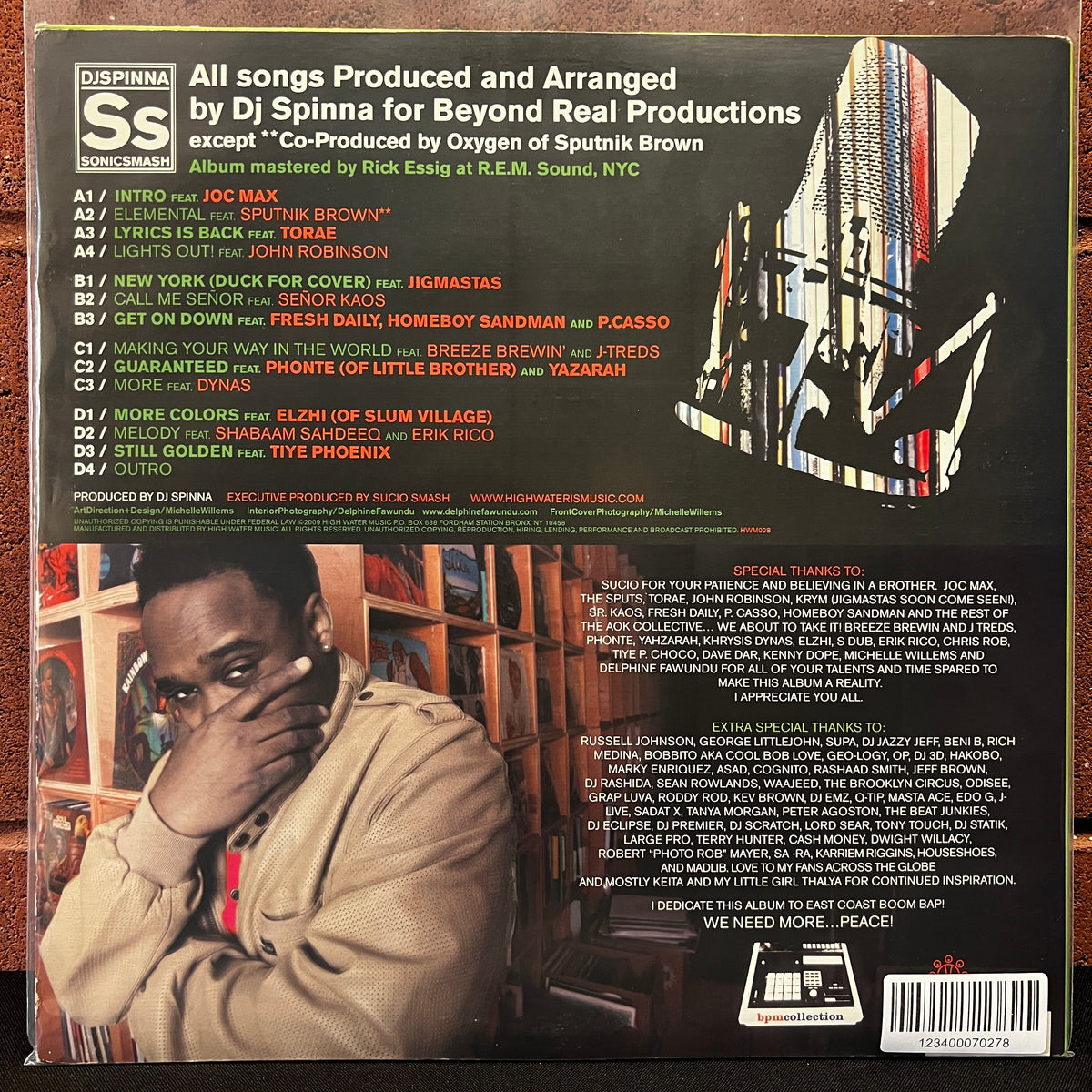 Used Vinyl: DJ Spinna ‎"Sonic Smash" 2xLP (2009 Press)