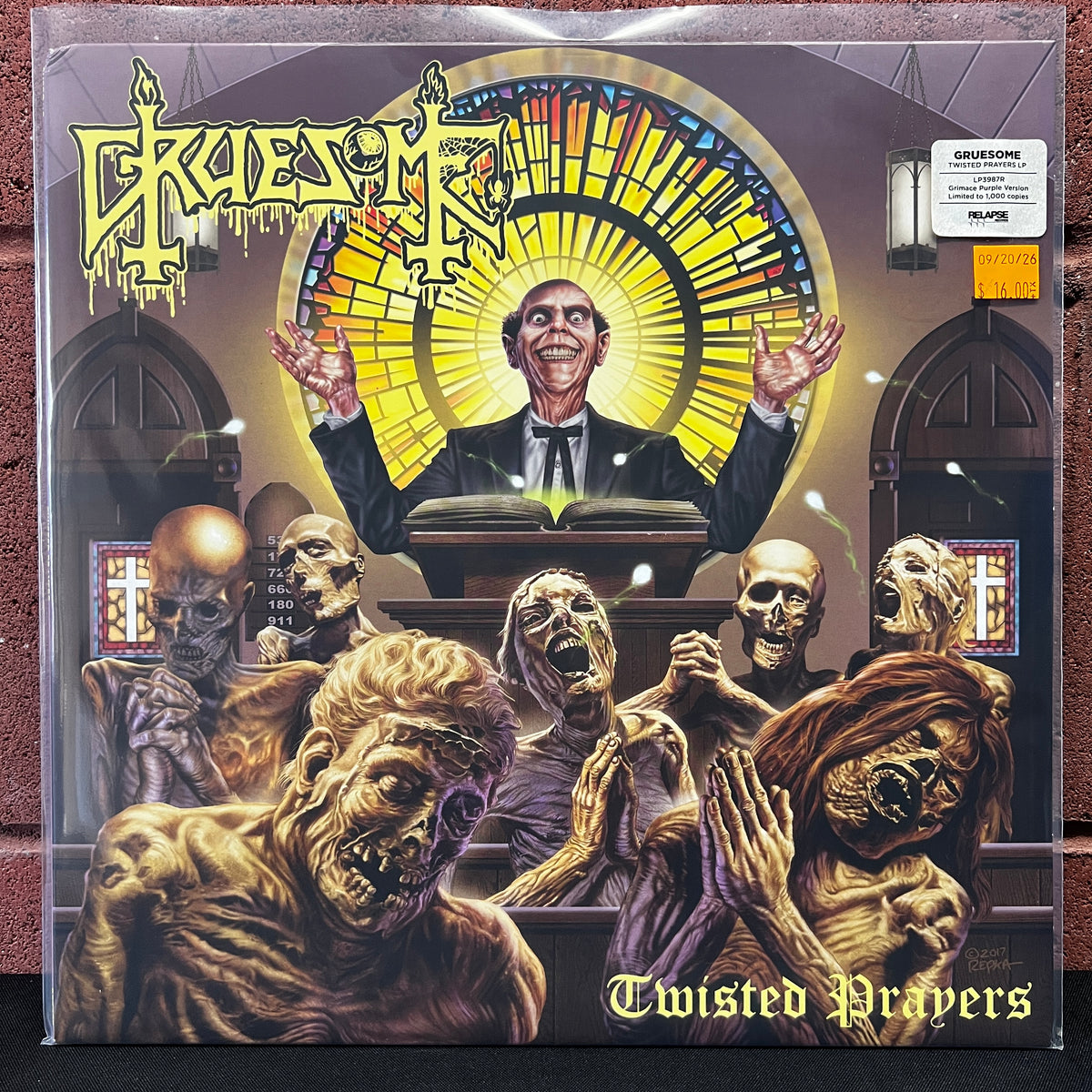 Used Vinyl: Gruesome "Twisted Prayers" LP (2018 Press - Purple Vinyl)