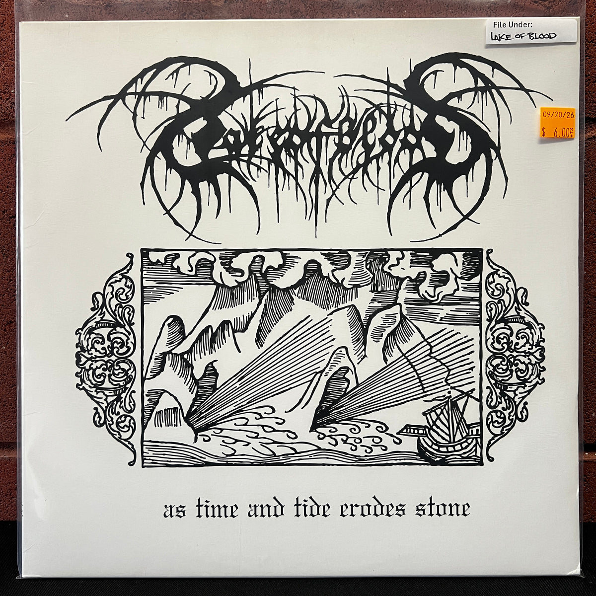 Used Vinyl: Lake Of Blood ‎"As Time And Tide Erodes Stone" LP (2012 Press)