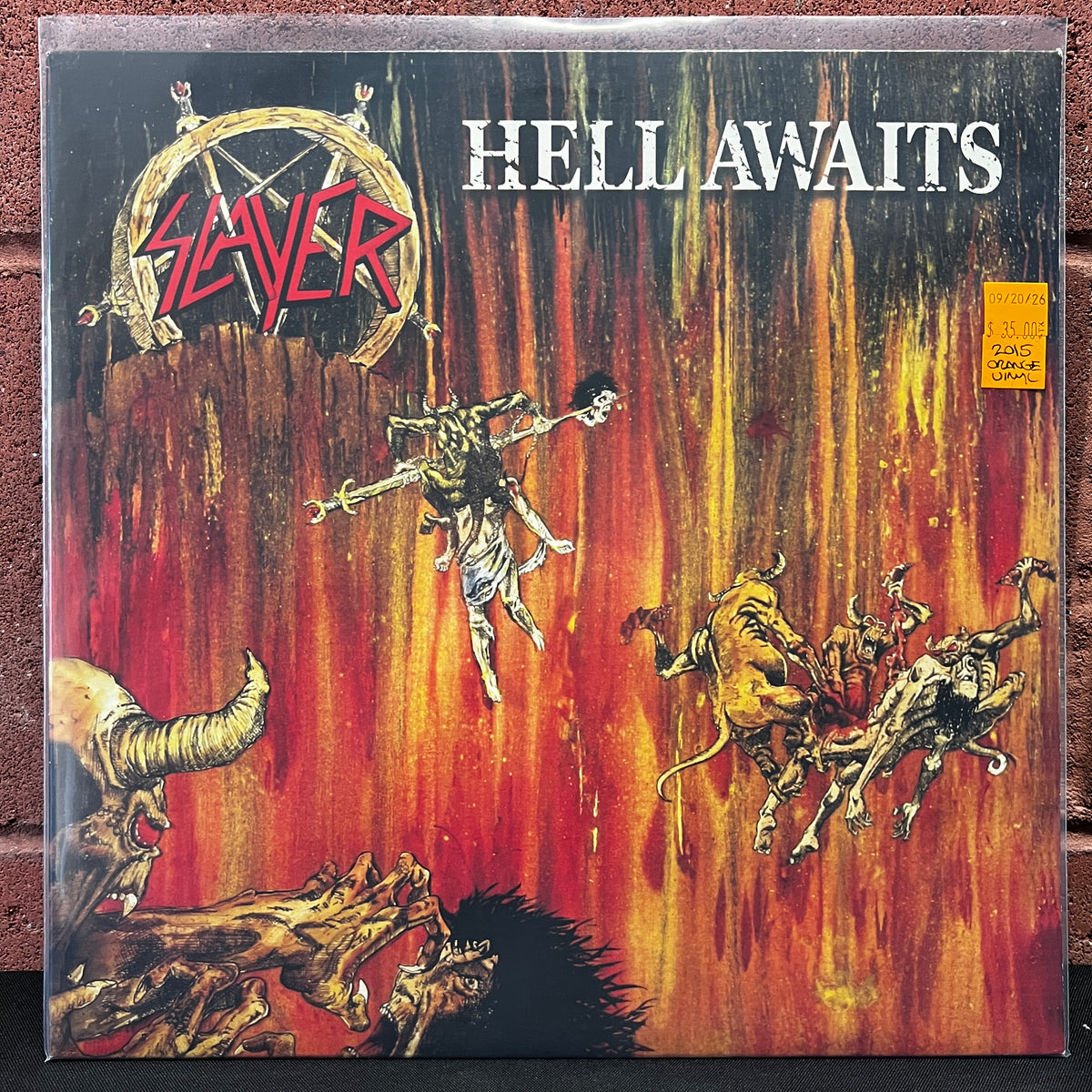 Used Vinyl: Slayer ‎"Hell Awaits" LP (2015 Press - Orange Vinyl)