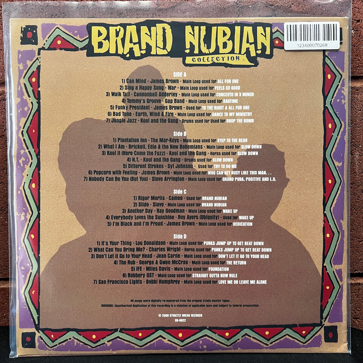Used Vinyl: V/A - "Strictly Breaks: Brand Nubian Collection" 2xLP (2006 Press)