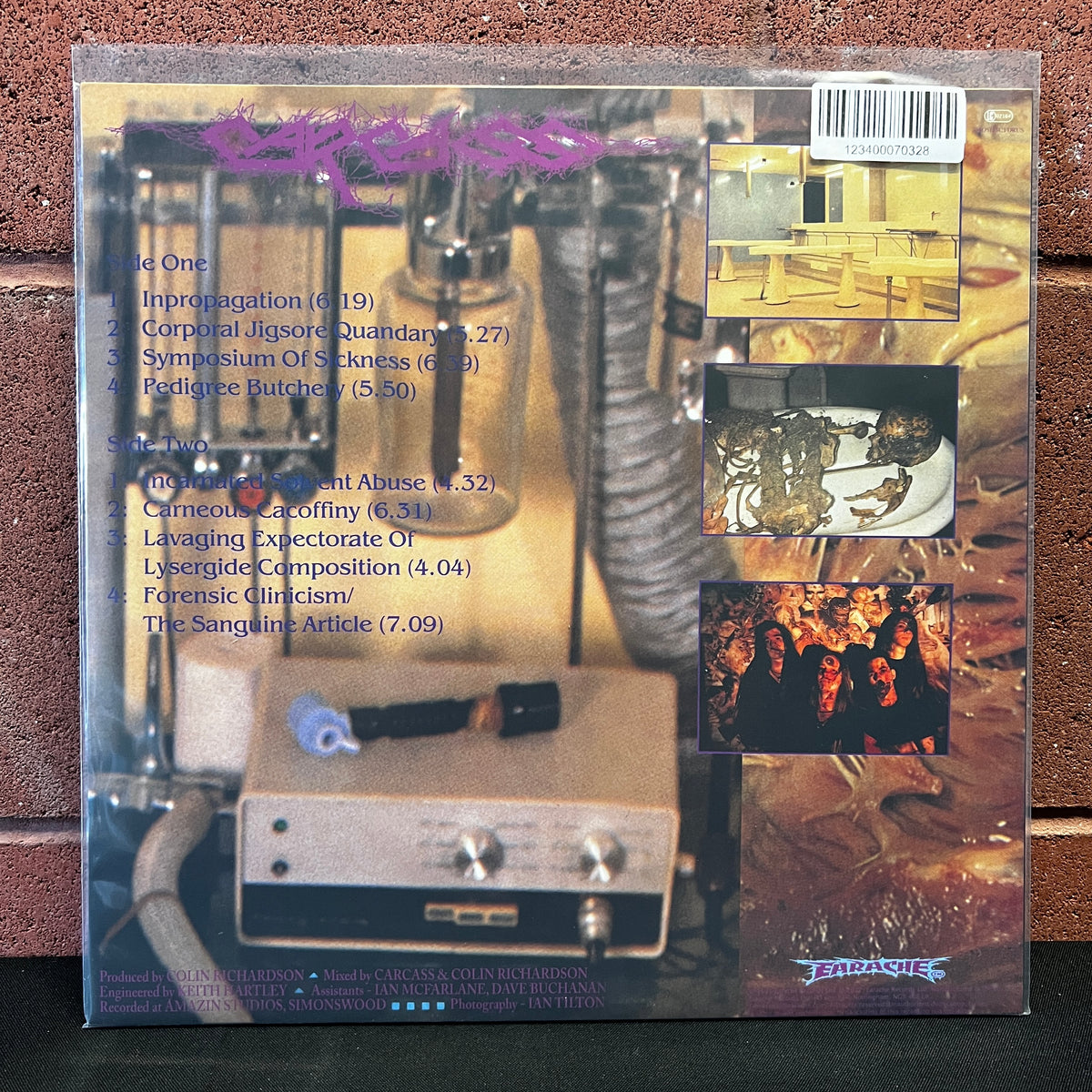 Used Vinyl: Carcass "Necroticism - Descanting The Insalubrious" LP (2017 Press)