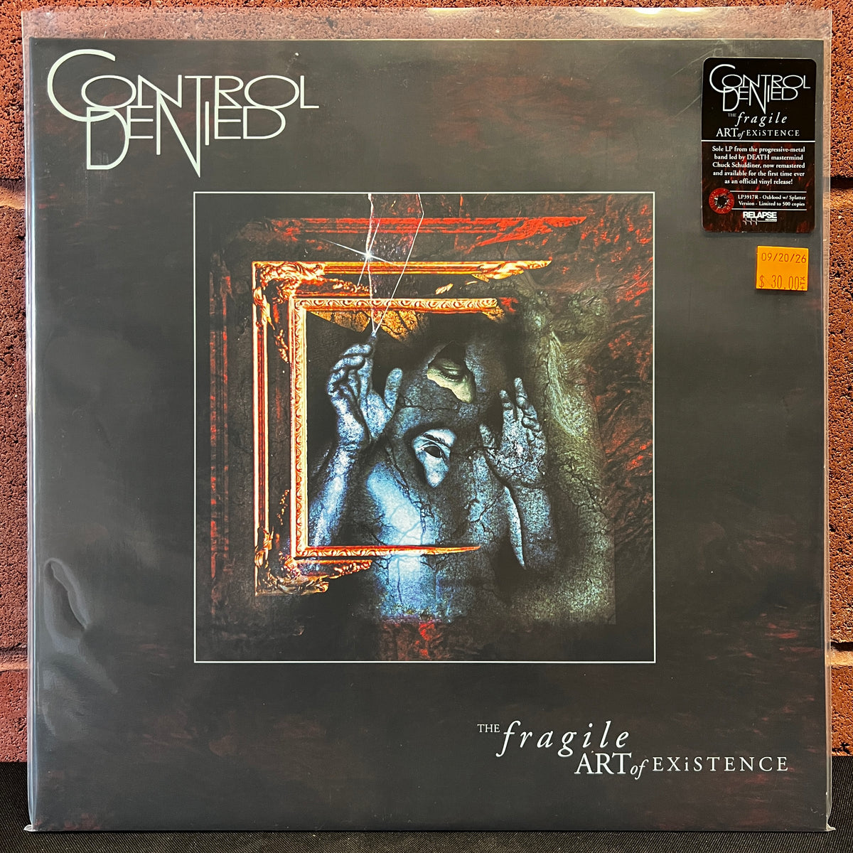 Used Vinyl: Control Denied ‎"The Fragile Art Of Existence" LP (2018 Press - Red w/Blue & Black Splatter Vinyl)