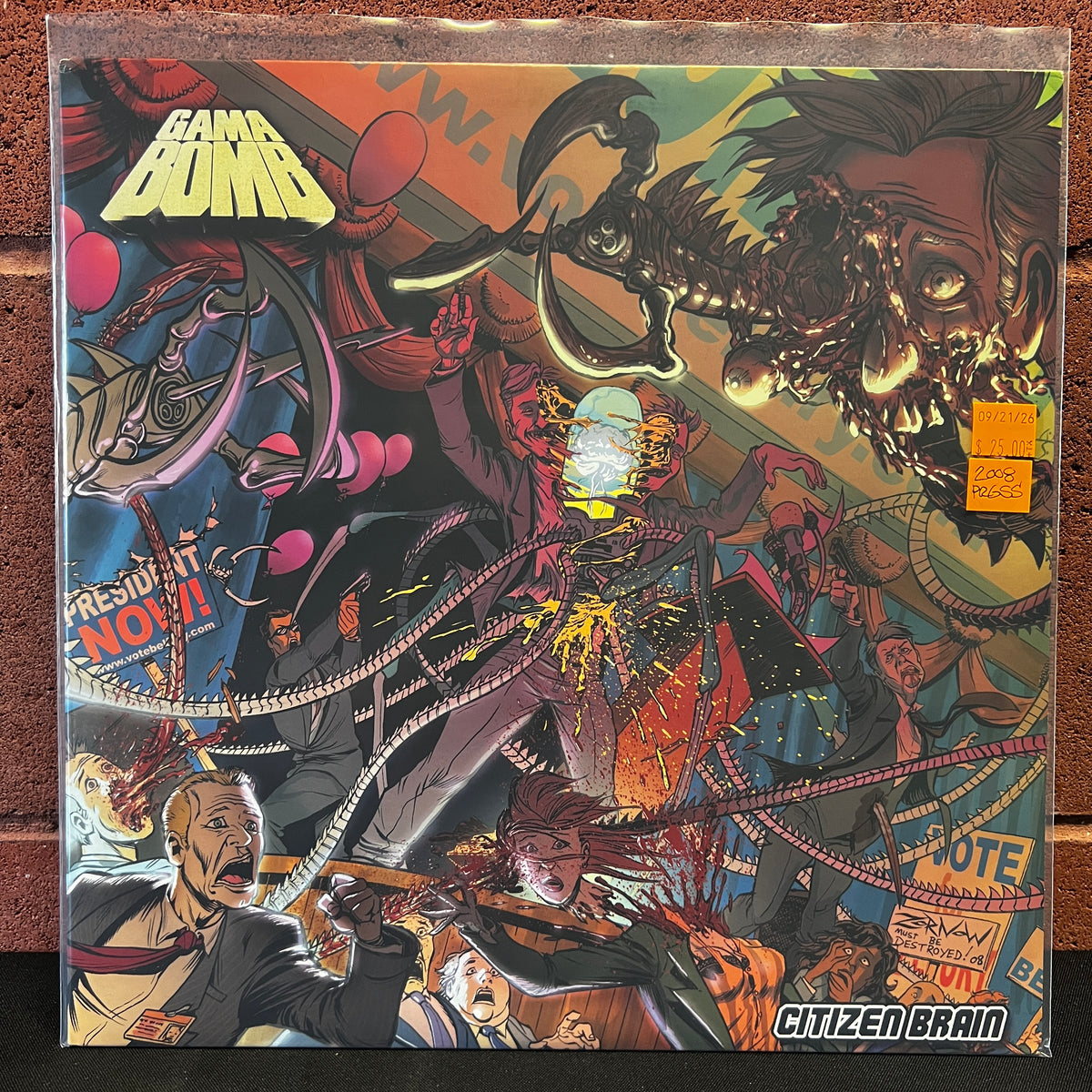 Used Vinyl: Gama Bomb ‎"Citizen Brain" LP (2008 Press)