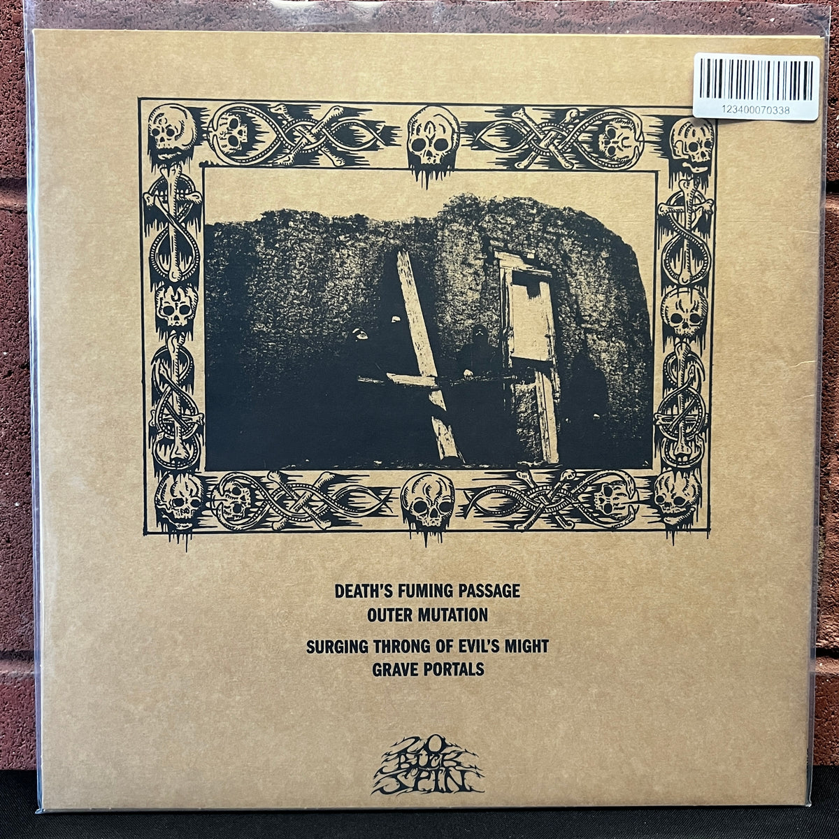 Used Vinyl: Superstition "Surging Throng Of Evil's Might" LP (2018 Press - Milky Clear w/Black Smoke Vinyl)